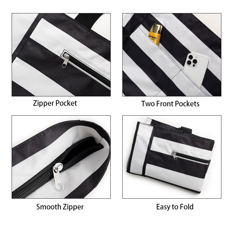 Spacious beach bag with practical outer pockets Kalsten