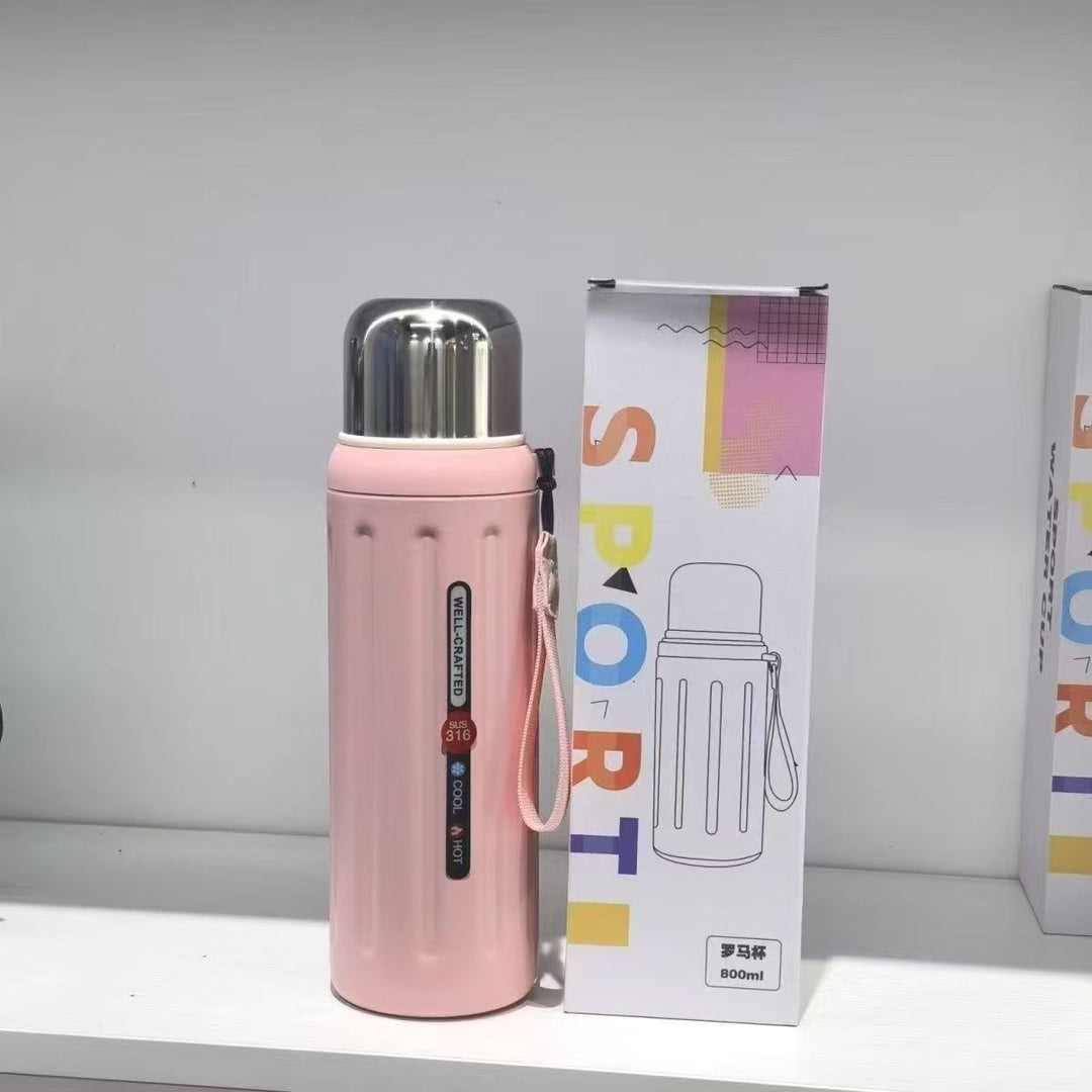 Unisex Thermal Insulated Bottle with Practical Carrying Handle Kalsten