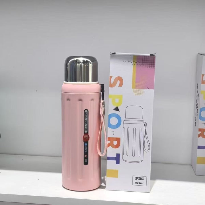 Unisex Thermal Insulated Bottle with Practical Carrying Handle Kalsten