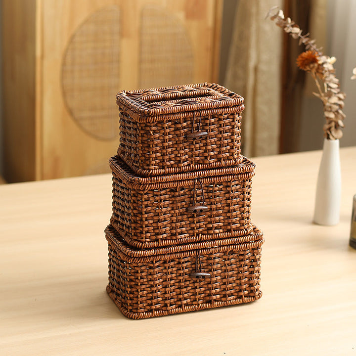 Handcrafted Wicker Storage Box Kalsten