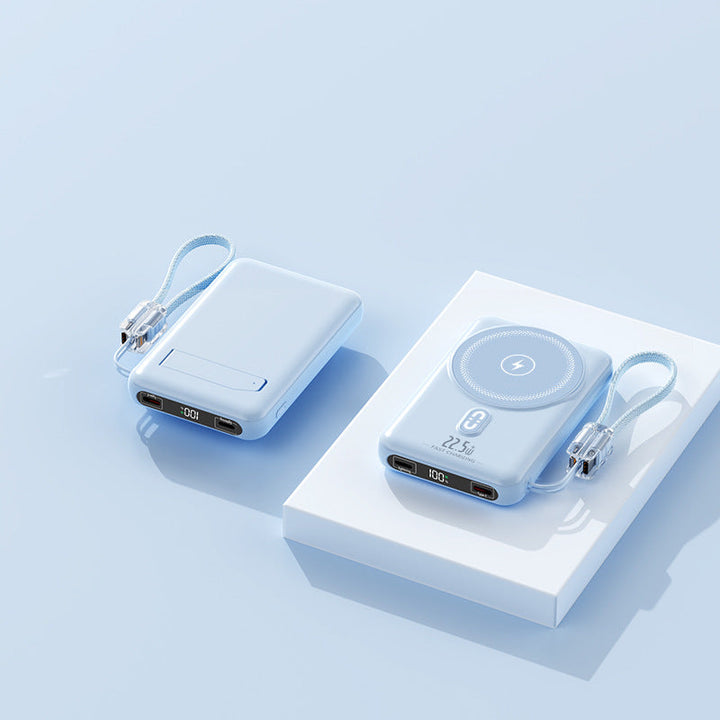 Portable power bank with inductive charging function and LED display Kalsten