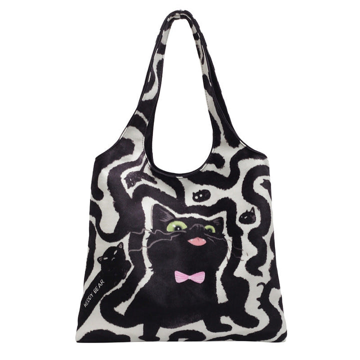 Shoulder bag with playful cat motif Kalsten