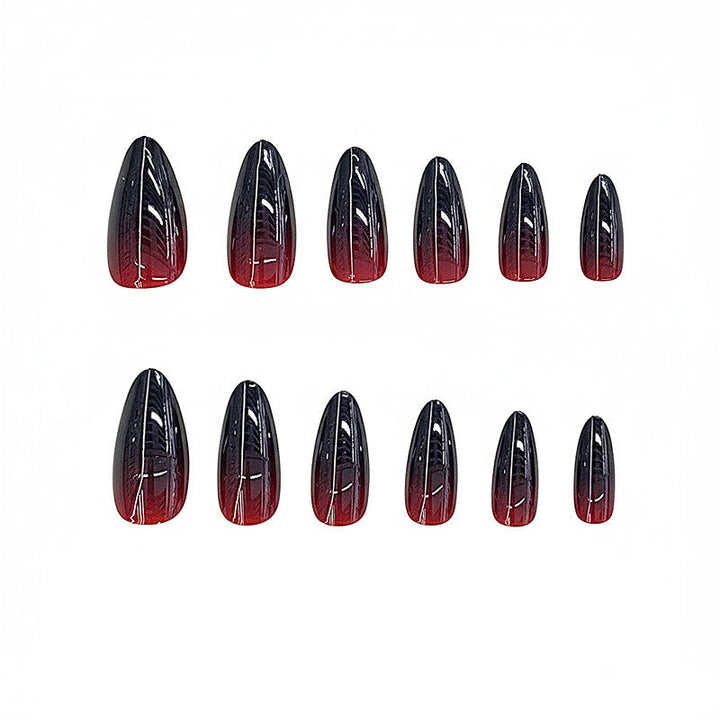 Ombre Glossy Stiletto Press-On Nails Kalsten