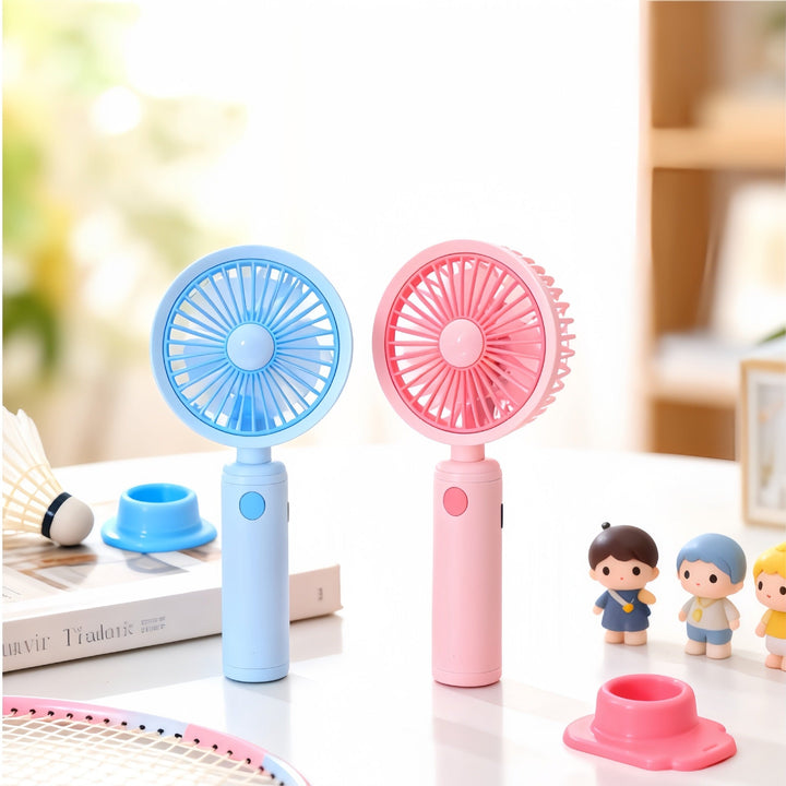Women's Portable Table Fan with Rechargeable Battery and Flexible Tilt Angle Kalsten
