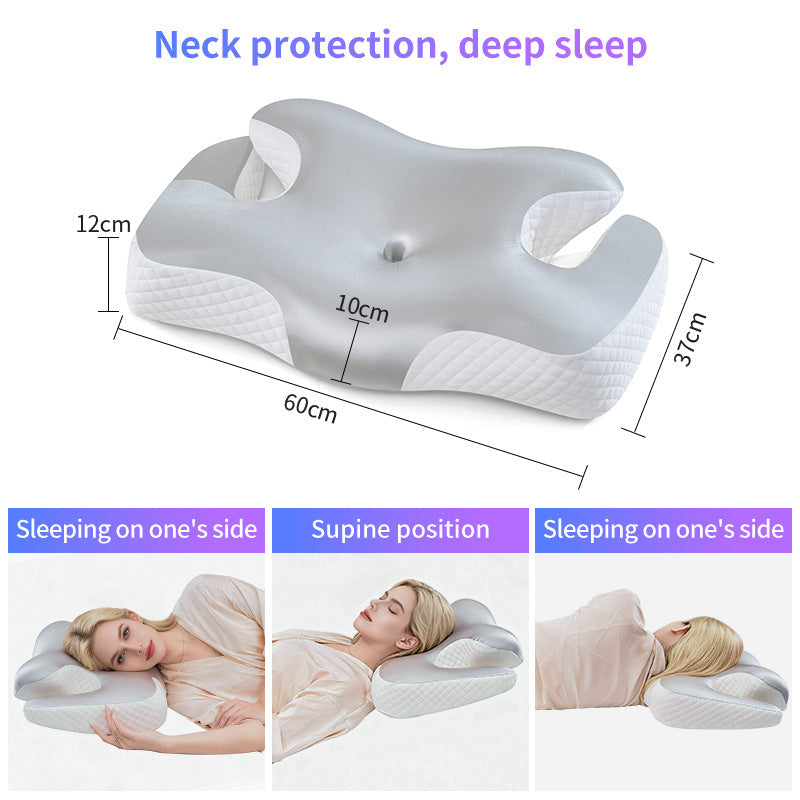 Ergonomic Neck And Shoulder Sleep Pillow With Cooling Gel Surface Kalsten