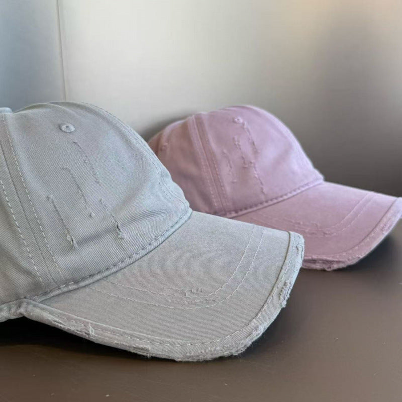Women's Distressed Casual Twill Baseball Cap Kalsten