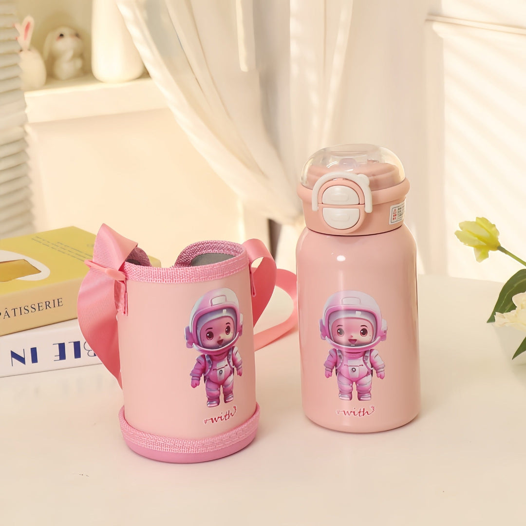 Ladies Insulated Water Bottle with Child-Friendly Design and Adjustable Carrying System Kalsten