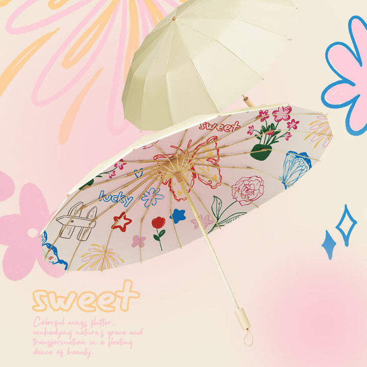 Women's fashionable and floral folding umbrella Kalsten