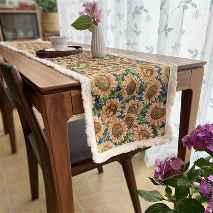 Elegant Floral Decorative Table Runner