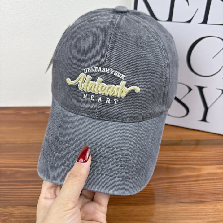 Women's Embroidered Heart Graphic Baseball Cap Kalsten