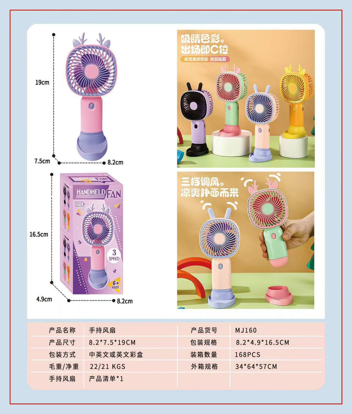 Ladies Portable Pet-Friendly Fan Kalsten