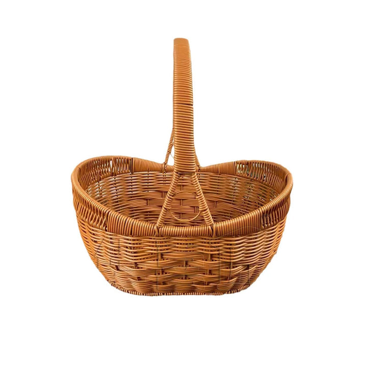 Ladies braided shopping basket with heart detail Kalsten