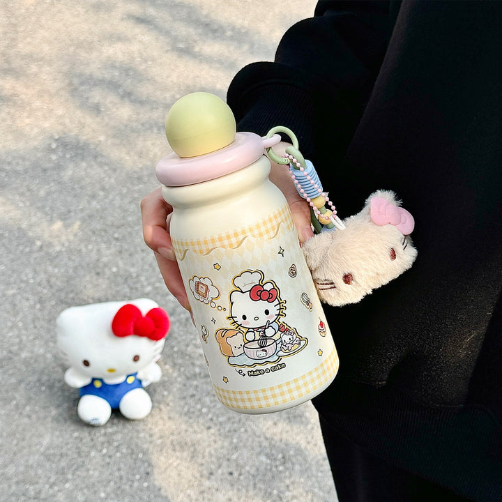 Women Creative Water Bottle with Cute Pendant Kalsten