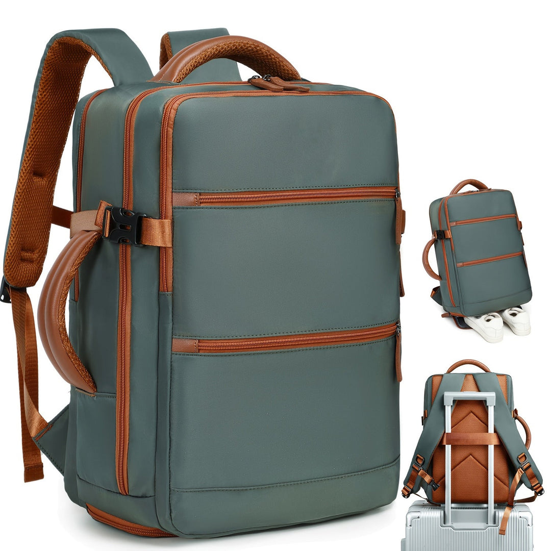 Unisex multifunctional business backpack with padded laptop compartment and removable carrying handle Kalsten