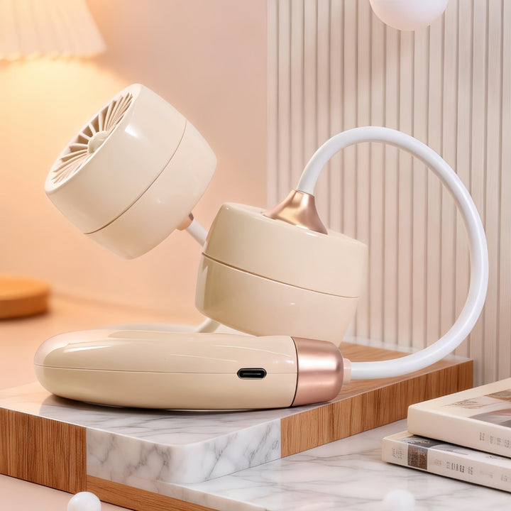 Portable Neck Fan with Flexible Design and USB Connection Kalsten