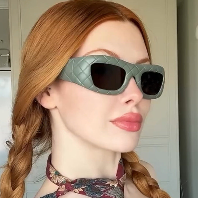 Ladies extravagant sunglasses with textured frame Kalsten