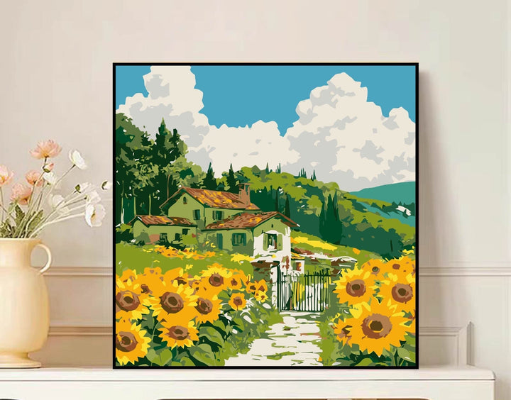 Scenic Mountain Landscape Canvas Art Kalsten