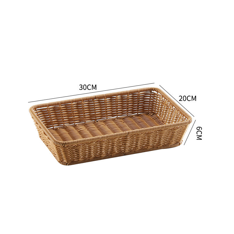 Handwoven Rectangular Storage Tray Kalsten