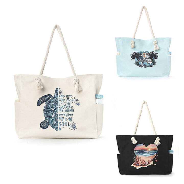 Beach bag with practical side pockets and robust design Kalsten