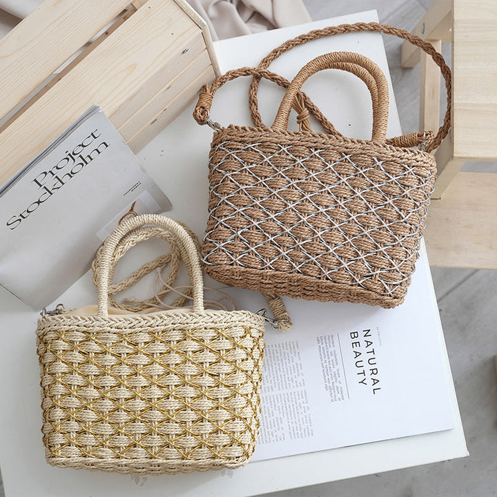 Stylish Rattan Handbag Kalsten