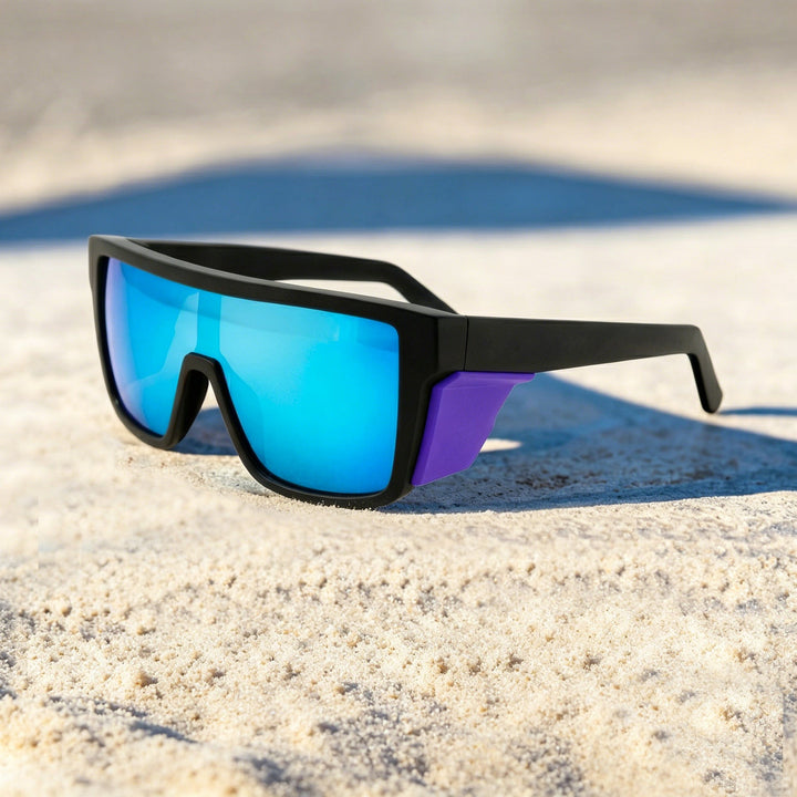 Ladies sports sunglasses in a modern design with a wide frame and polarizing lenses Kalsten