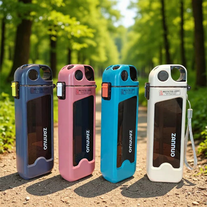 Ladies unique flip-top drinking bottle with viewing window Kalsten
