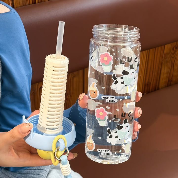 Women's playful water bottle with integrated fruit filter Kalsten