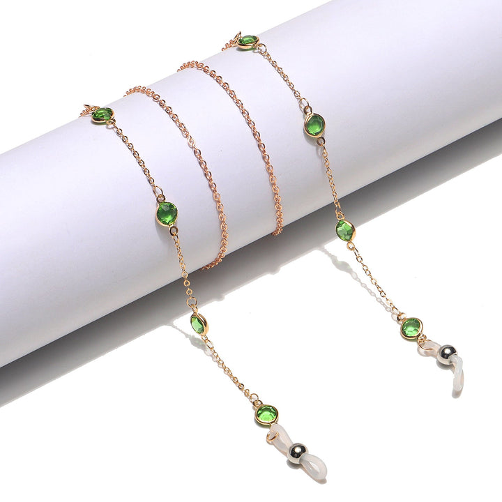 Elegant Gemstone Eyewear Chain Kalsten