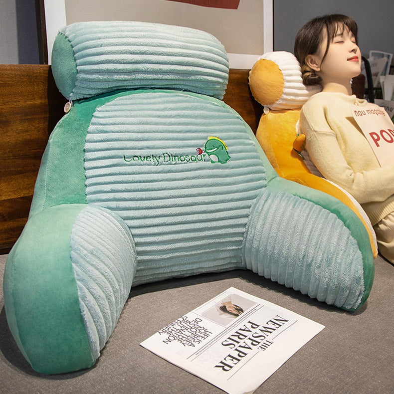 Plush back support pillow in toast design Kalsten