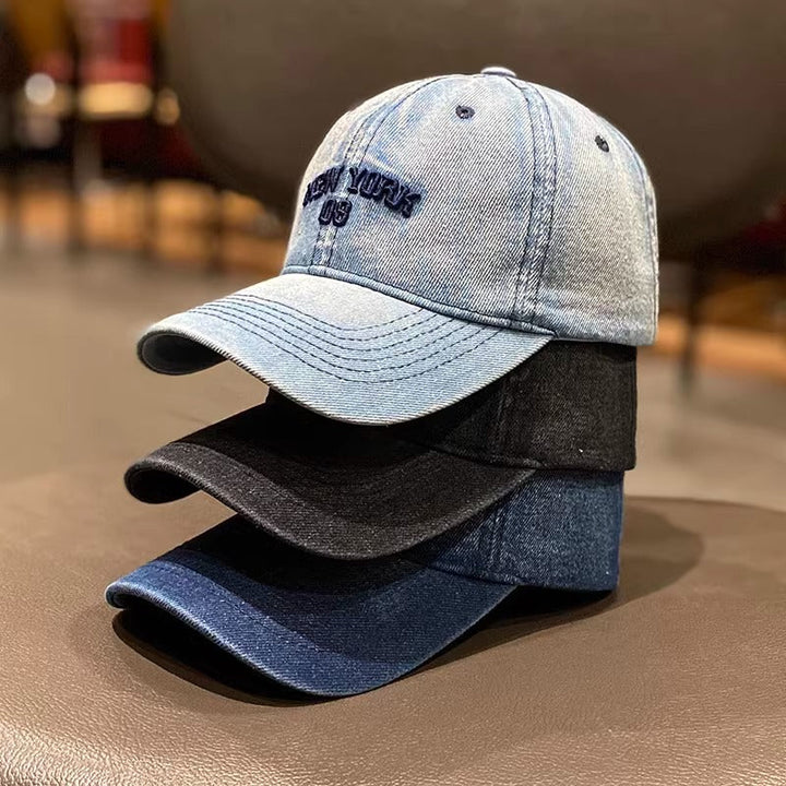 Women's Vintage-Inspired Denim Baseball Cap Kalsten