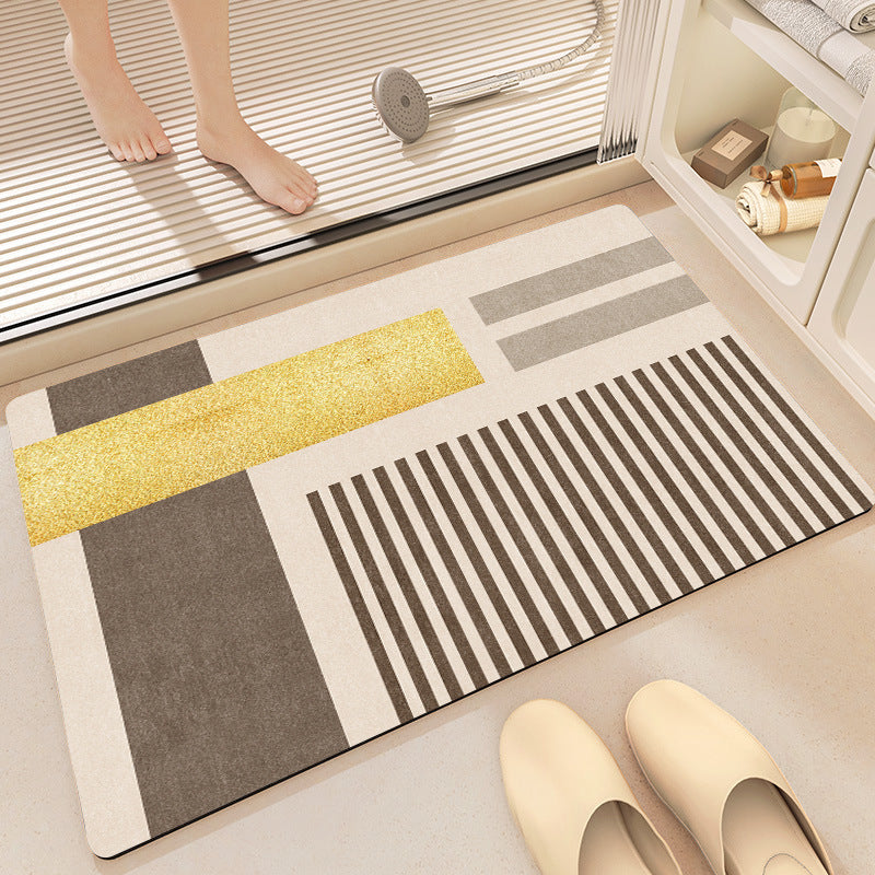 Abstract Pattern Non-Slip Bath Mat Acalora