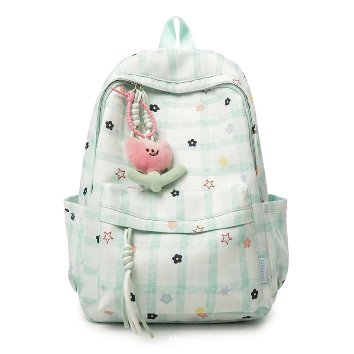 Playful Grid Pattern Backpack Kalsten