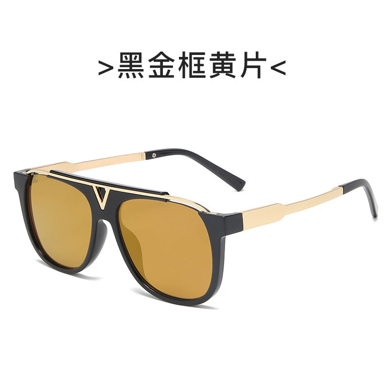 Women elegant oversized sunglasses with stylish transparent frame Kalsten