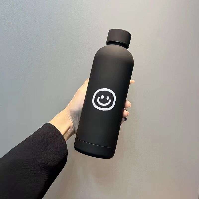 Ladies Insulated Drinking Bottle with Cheerful Smile Motif Kalsten