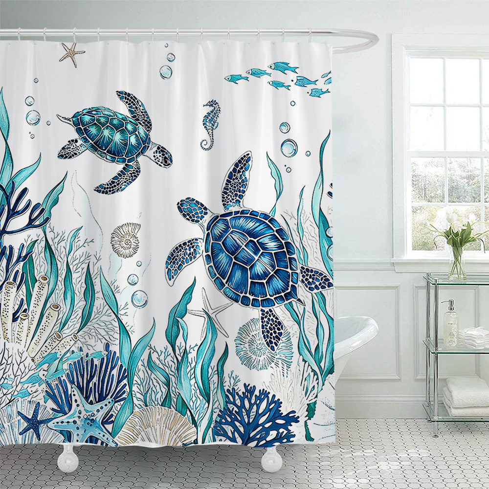 Ocean-Inspired Shower Curtain Kalsten