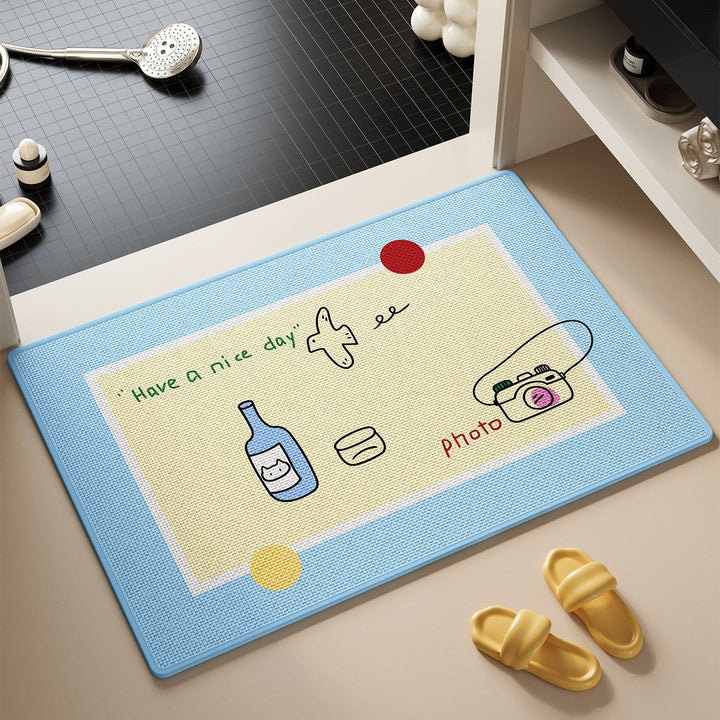 Cartoon-Themed Bathroom Mat Kalsten