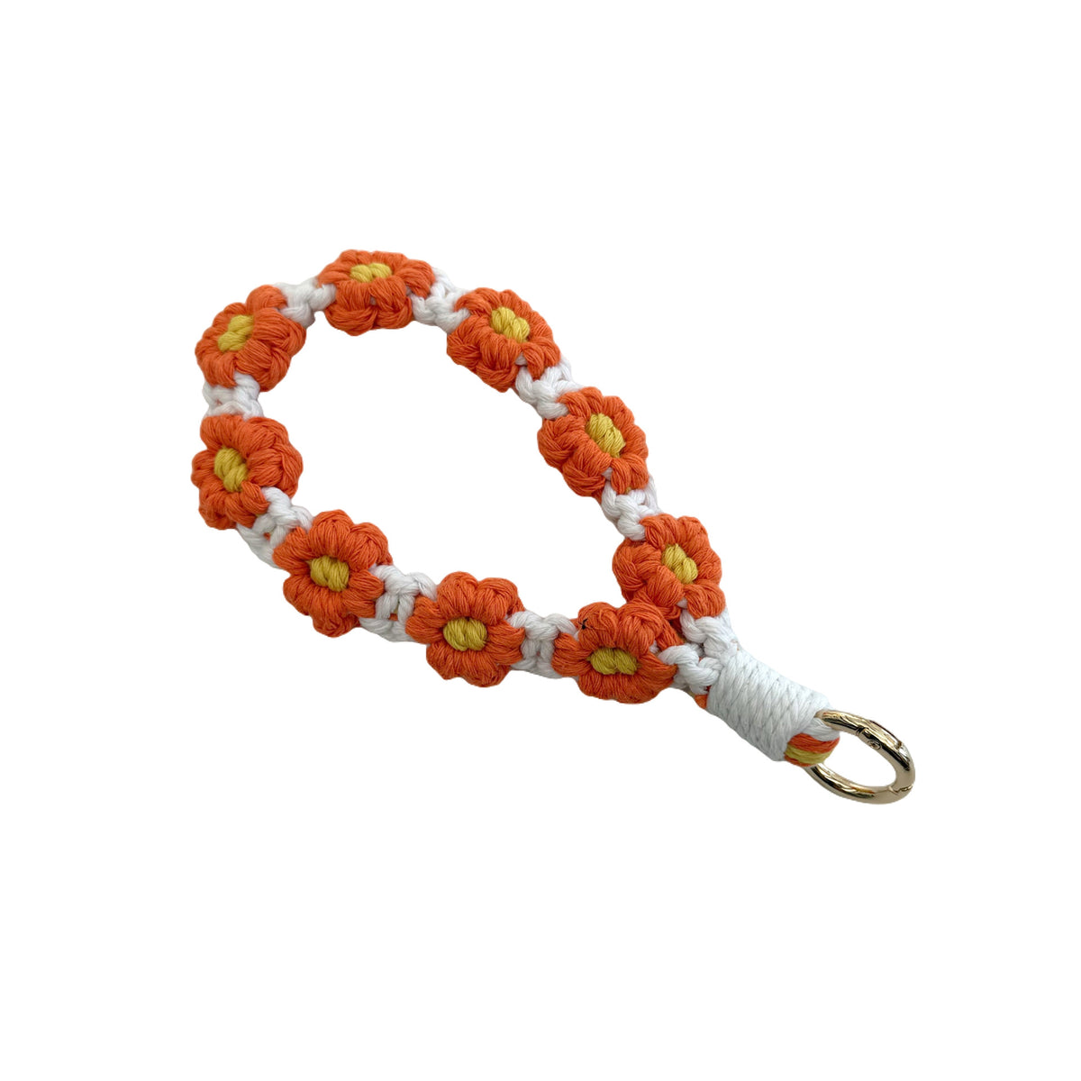 Floral Macrame Keychain Holder Acalora