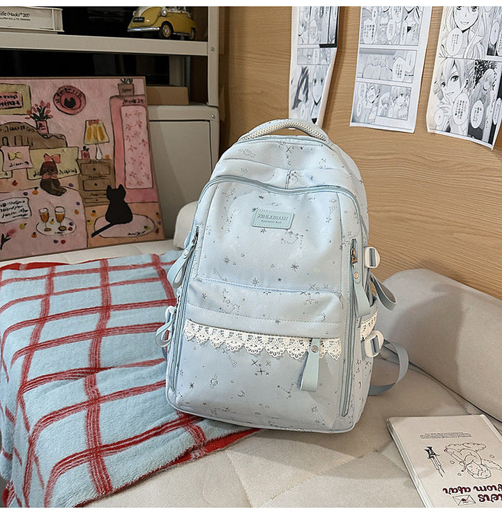 Elegant Multi-Compartment School Backpack