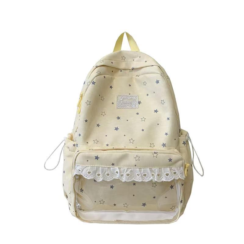 Star-Patterned Casual School Backpack Kalsten