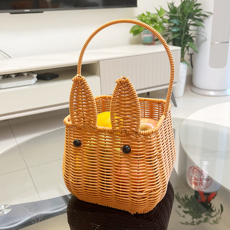 Women cute hand basket with ears Kalsten
