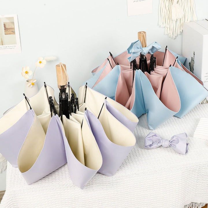 Women compact folding umbrella with stylish design and practical carrying strap Kalsten