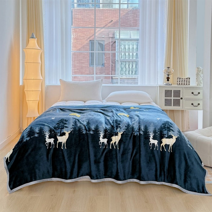 Women Patterned Blanket made of Soft Cotton Kalsten