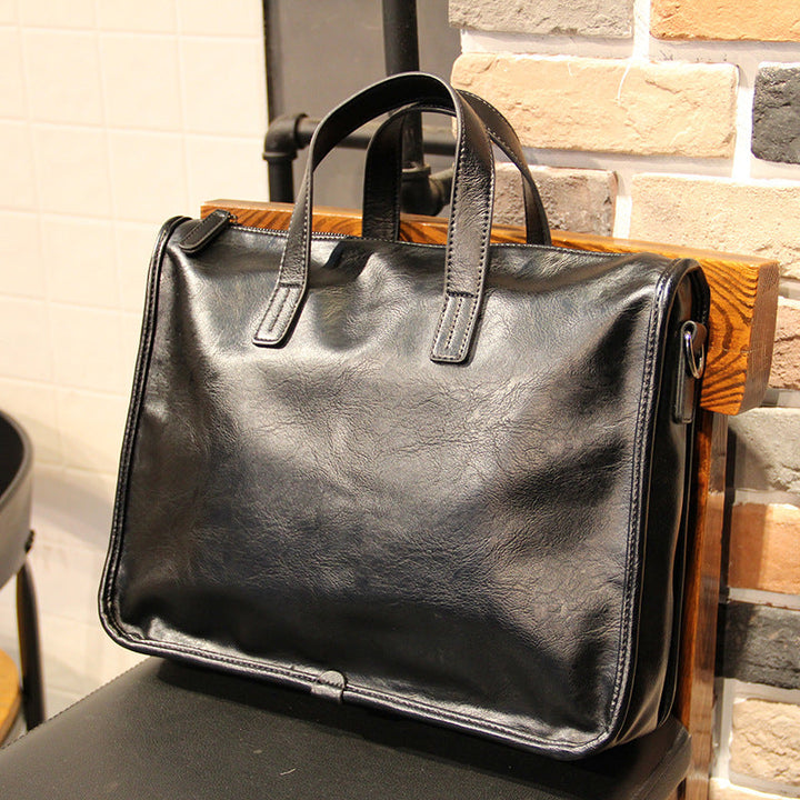 Elegant Briefcase with Removable Shoulder Strap Kalsten