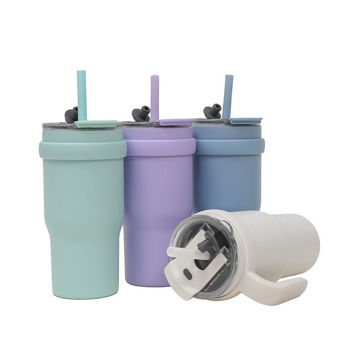 Unisex drinking cup with straw Kalsten