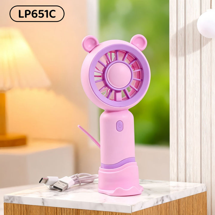Women's Portable Mini Fan with Innovative Design and USB Charging Function Kalsten