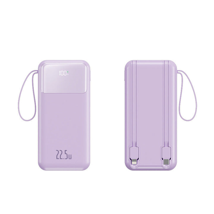 Portable power bank with additional wrist strap and smart LED display Kalsten