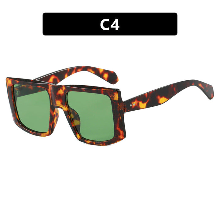 Women's square sunglasses with robust plastic frame and protective UV filter Kalsten