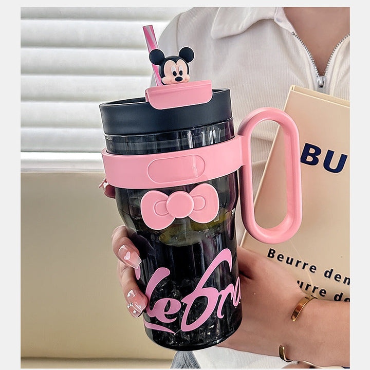 Ladies drinking cup with antibacterial lid and integrated carrying handle Kalsten
