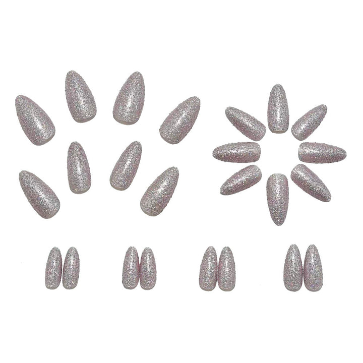 Glamorous artificial nails in elegant crystal design Kalsten