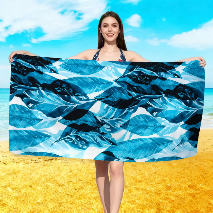Beach towel with floral watercolor design Kalsten